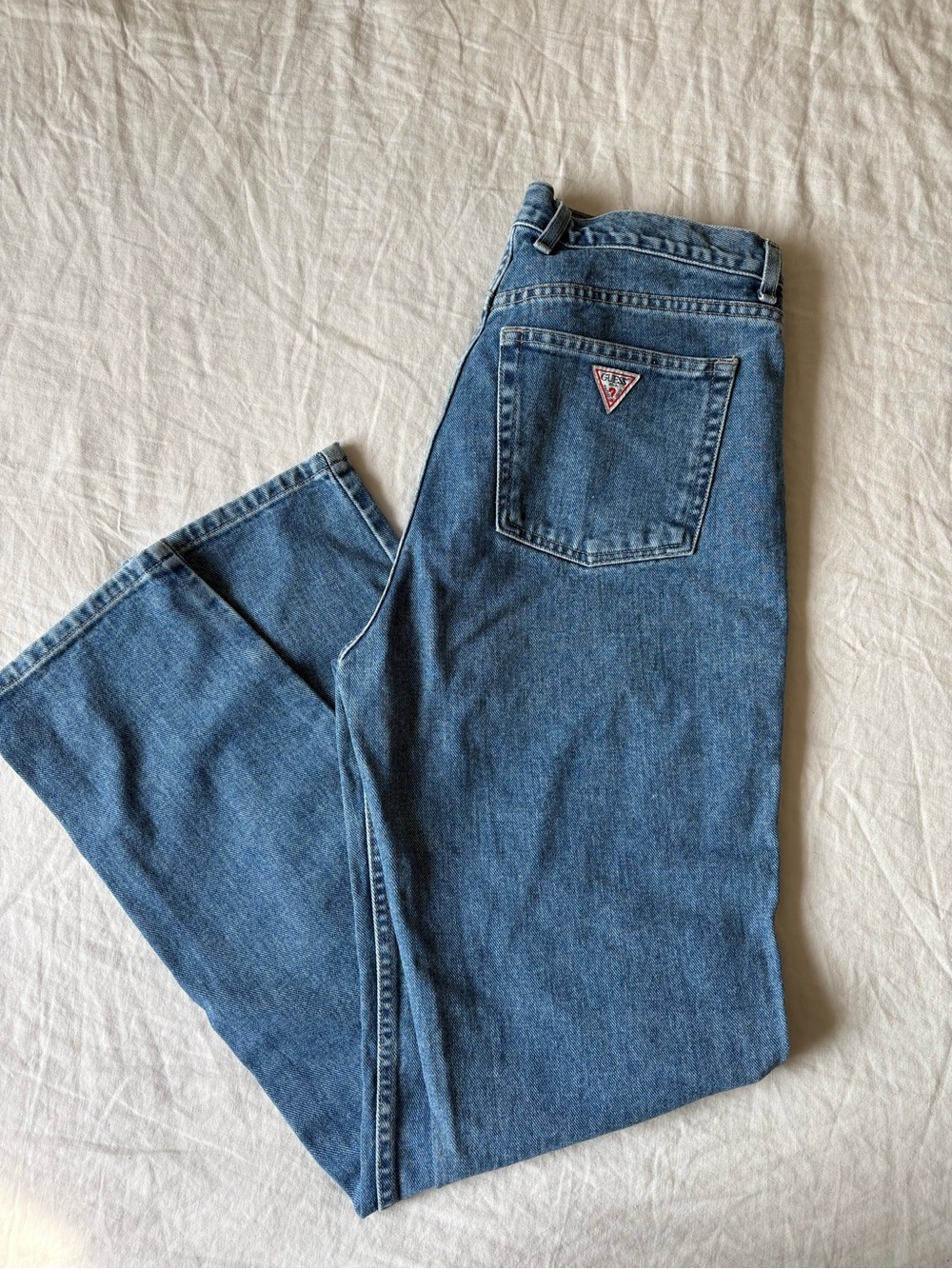 Vtg Guess Blue Women's Jeans with Triangle Logo